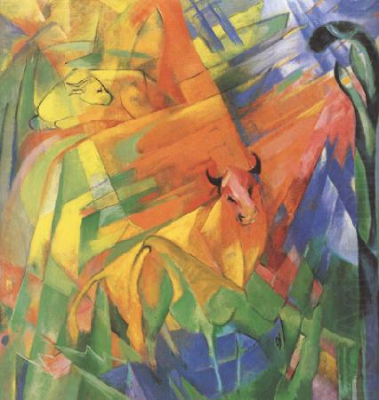 Franz Marc Animals in Landscape (mk34) china oil painting image